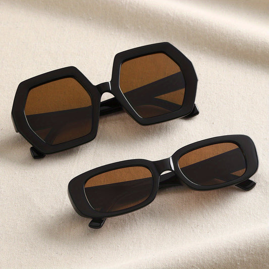 Y2K Rectangle Geometric Sunglasses Retro Outdoor Glasses UV400