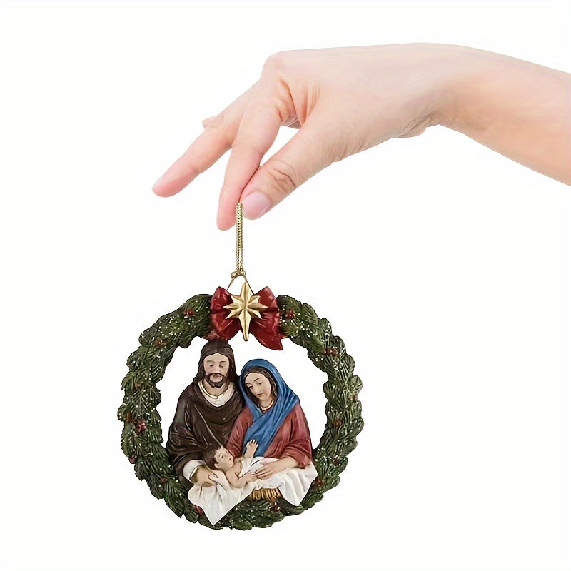 Jesus Birth Christmas Tree Decoration Pendant Home Decoration Gift