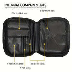 American Camo Deer Print Bible Cover, Large Zipper Bag with Handles