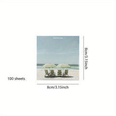 100 Sheets Natural Series Memo Book Journal Diary