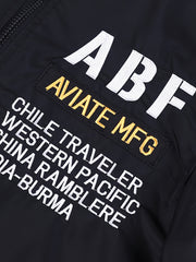 Embroidered Jacket Men's Zip Up Baseball Jacket