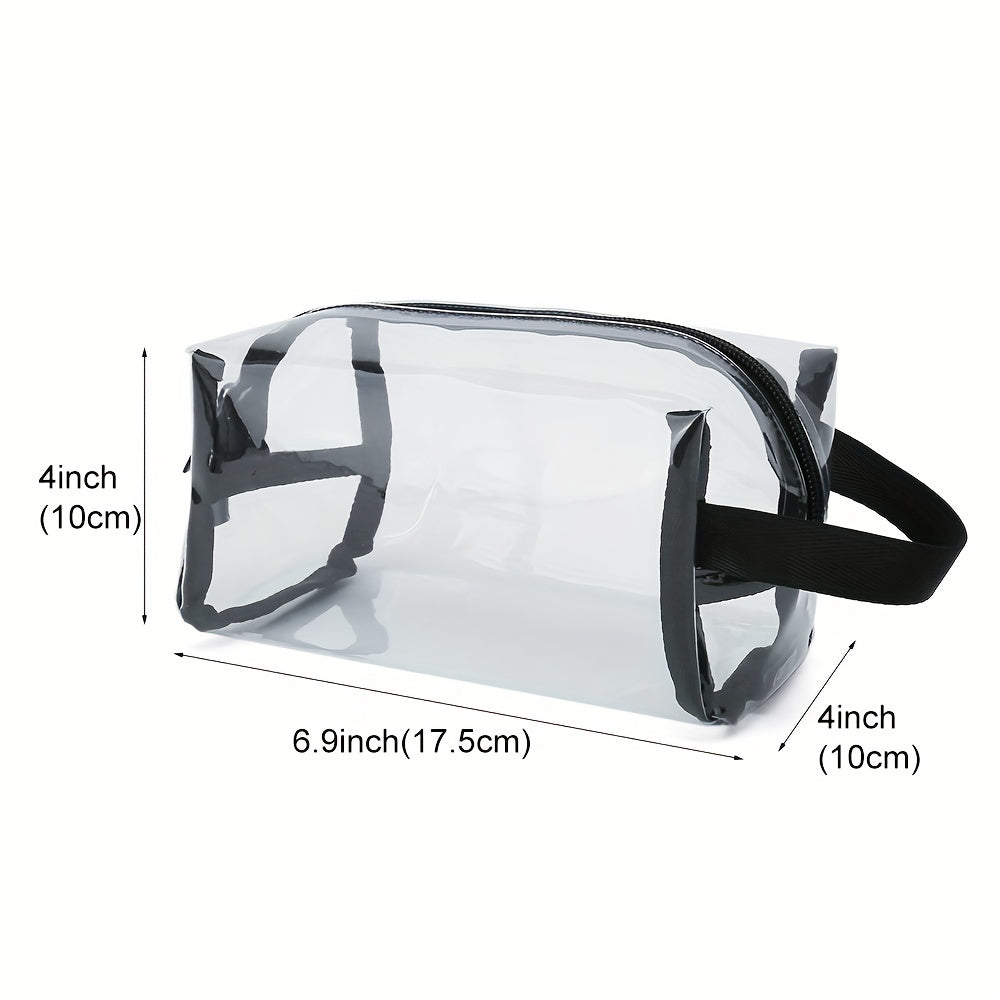 Clear PVC Zipper Travel Pouch Toiletry Bag Waterproof Makeup Bag
