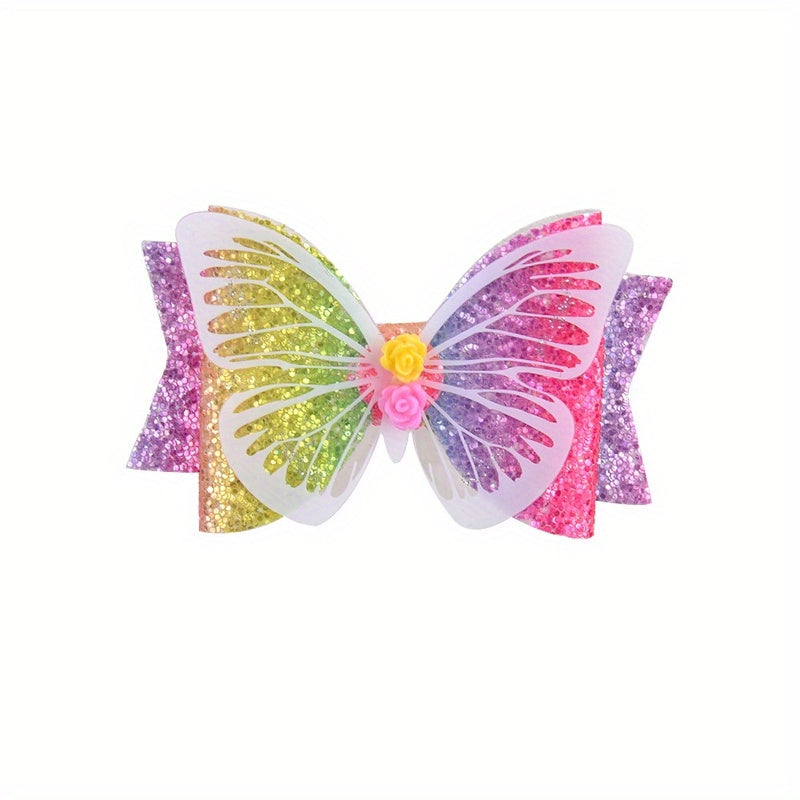 Girls Butterfly Bow Hair Clip for Party Gift Kids