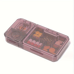 Portable Pill Organizer with Cutter and Grinder
