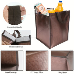 Brown Coffee Cake Insulation Bag Large Capacity Refrigerated Soft Cooler