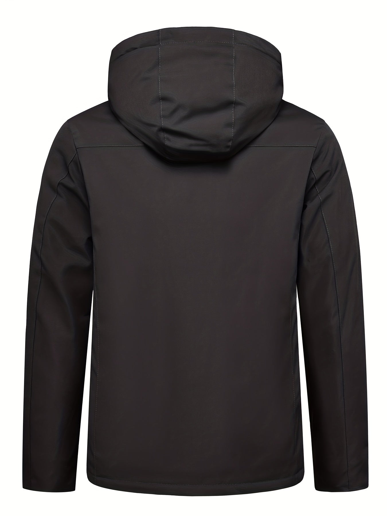 Men's Warm Fleece Hooded Jacket Zip Up Coat for Fall Winter Outdoor