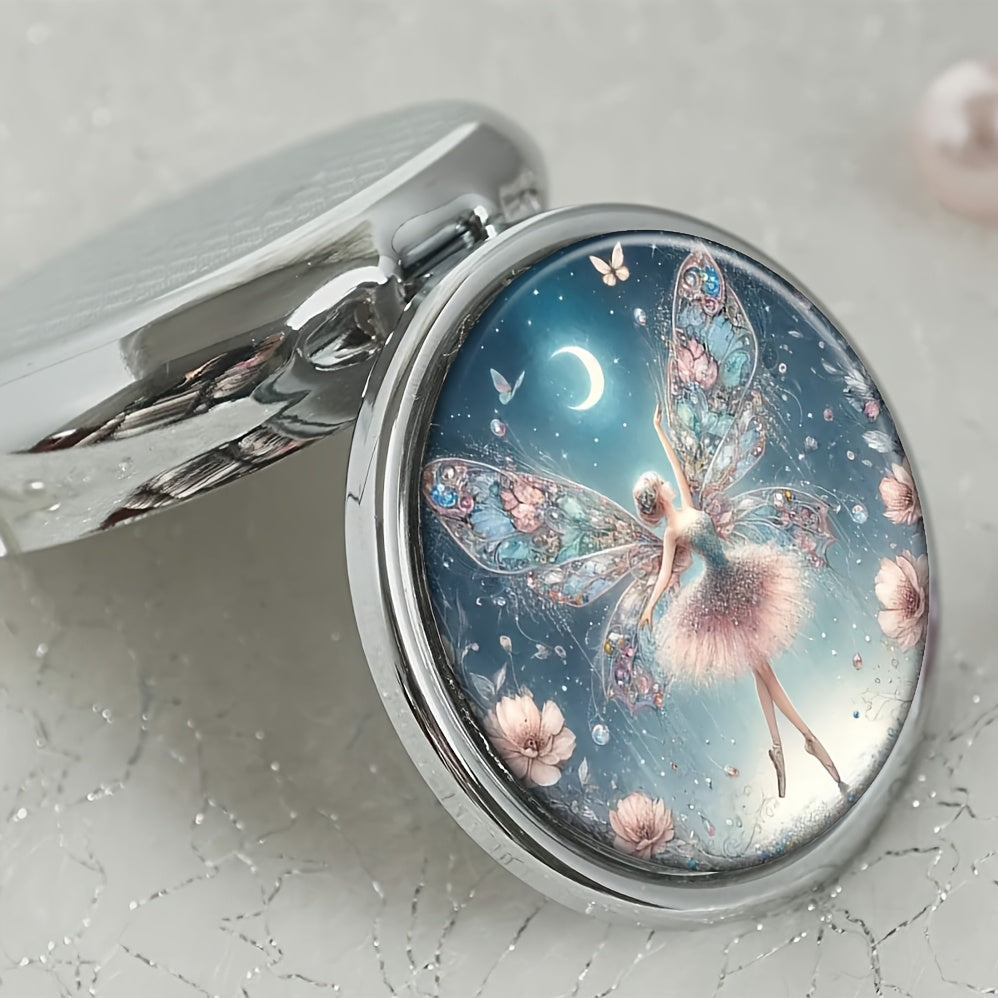 WhimsyWings Fairy 3 Compartment Pill Box Organizer Case D