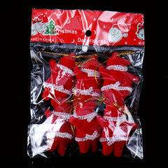 Santa Claus Red Velvet Christmas Decorations Set