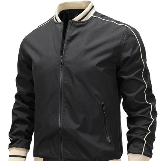 Men's Patchwork Jacket Baseball Large Size Loose Jacket