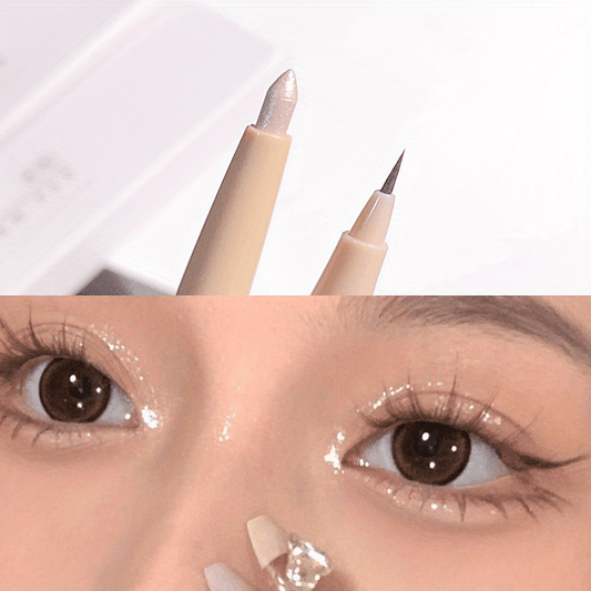 Waterproof Double Headed Eyeliner Pen for Long Lasting Smudge Application