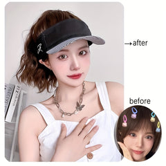 Medium Long Curly Synthetic Hair Extensions Wig