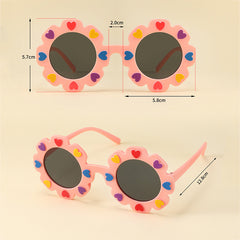 Kids Sunglasses Flower Ink Glasses Outdoor Anti UV