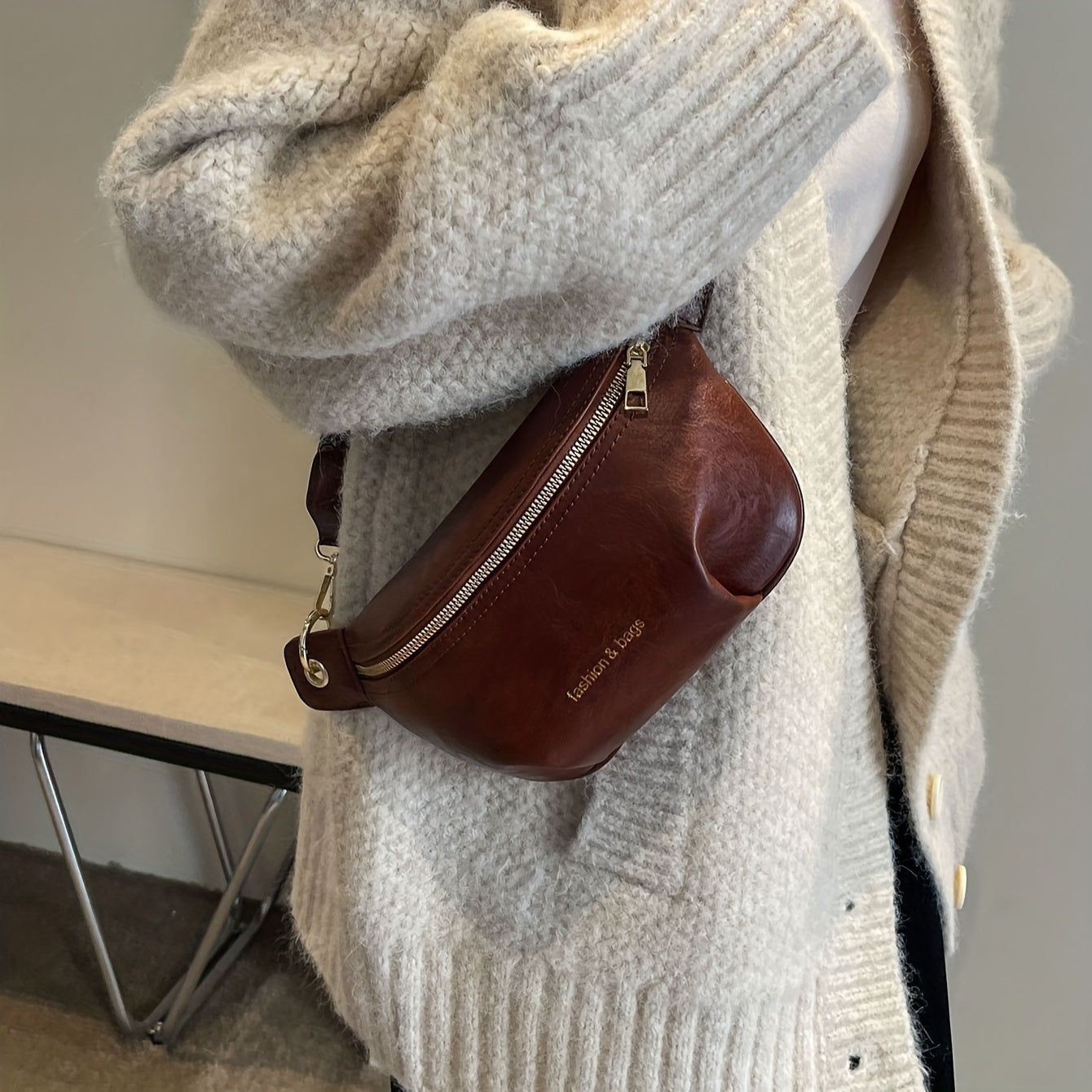 Vintage Crossbody Bag Retro Chest Waist Bag Fanny Pack