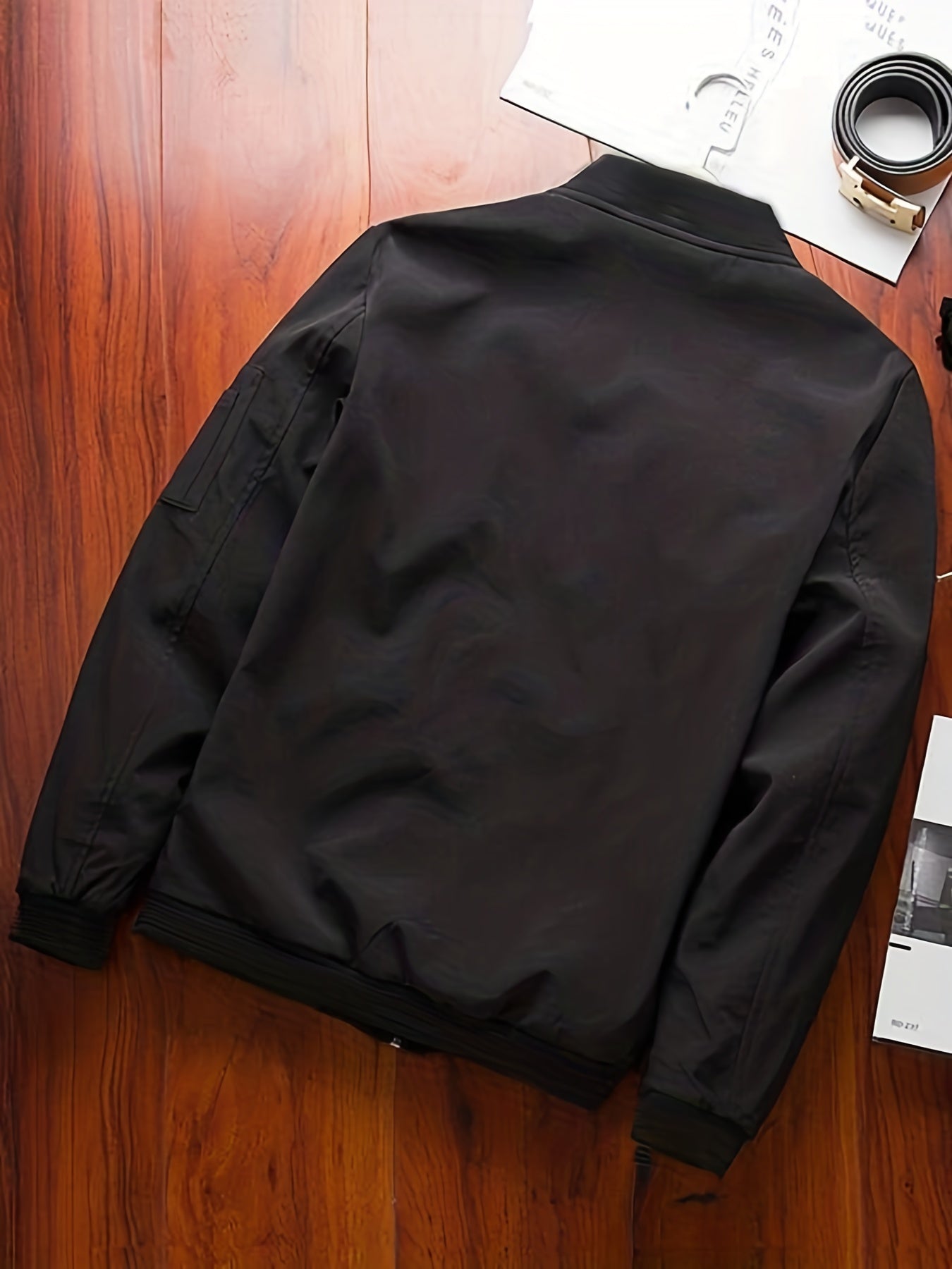 Men's Classic Track Jacket Baseball Collar Zip Up