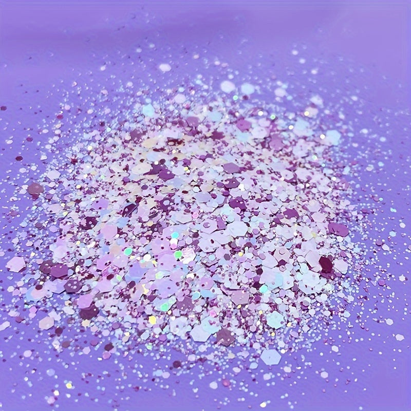 Chunky Nail Glitter Sequins Hexagon Flake Mix