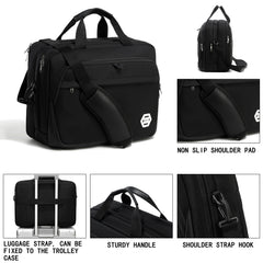 Men's Briefcase Laptop Bag For Work Business Shoulder Handbag