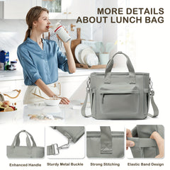Waterproof Insulated Lunch Tote Bag for Women