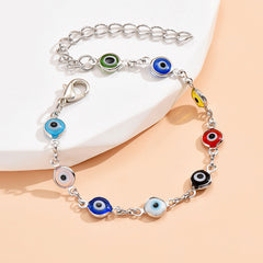 Men's Glass Eyes Protection Amulet Evil Eye Bracelet