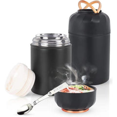550ml Leak Proof Thermal Container with Built In Spoon Vacuum Insulated