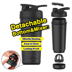 Insulated Protein Shaker Bottle 27oz Stainless Steel BPA Free