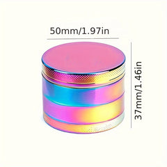 4 Layer 50MM Metal Grinder Spice Crusher Kitchen Supplies