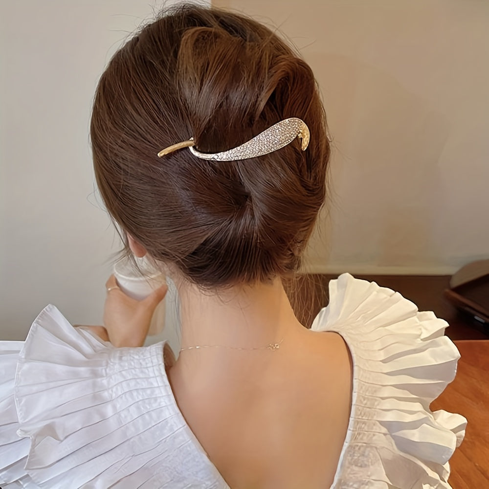 Liquid Metal Butterfly Hairpin Clip Head Claws Hair Style Accessories