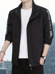 Men's Outdoor Windbreaker Jacket for Spring Autumn Hiking