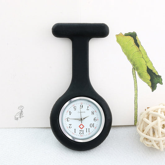 Silicone Nurse Watch Multifunctional Pocket Watch Quartz Movement Digital Brooch