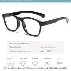 Boy's Silicone Anti Light Glasses Children's Anti UV Eye Protection Glasses