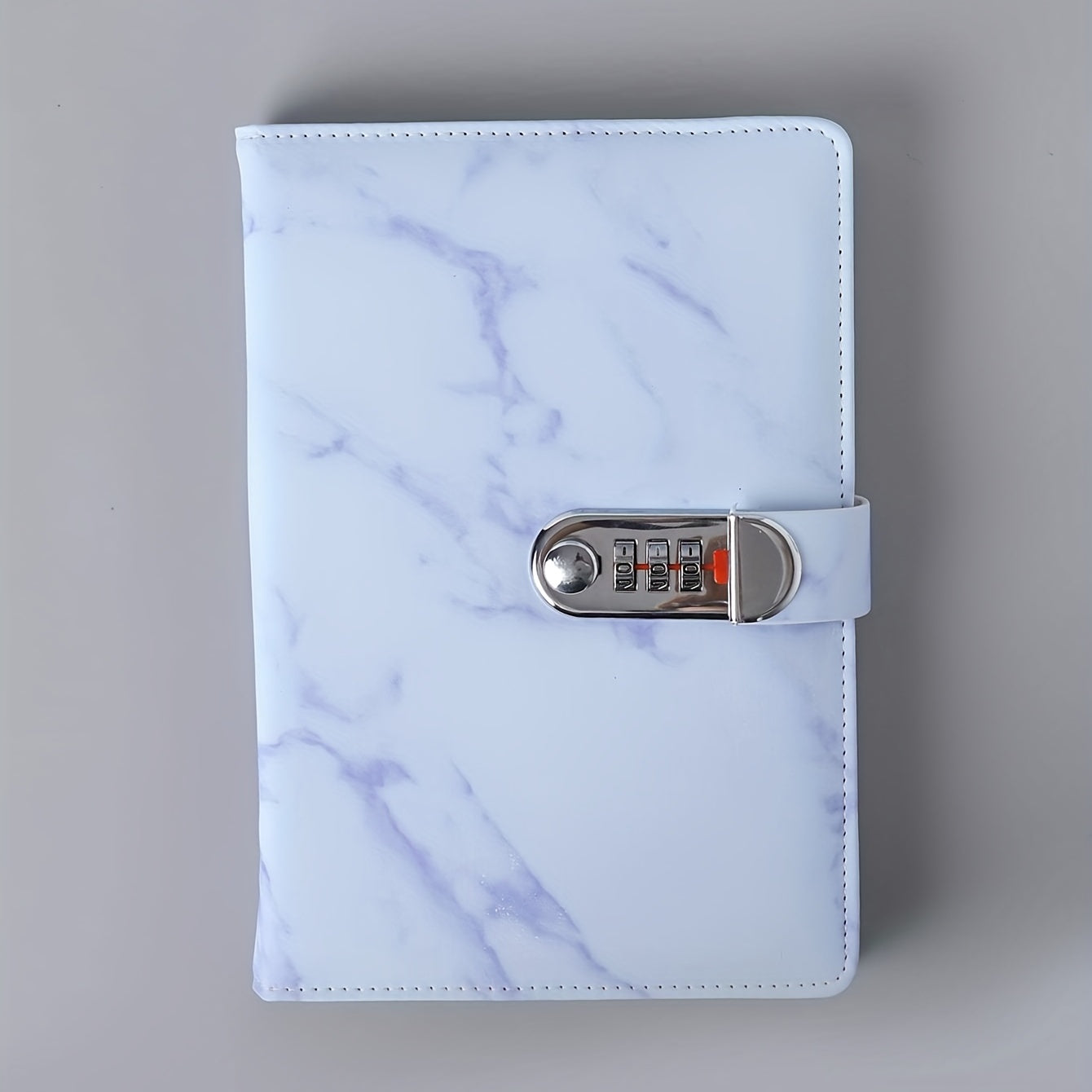 Purple Marble Patterned Notebooks with Locks