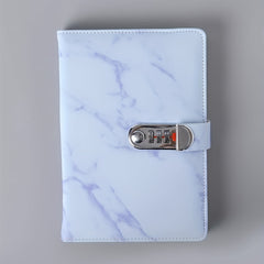 Purple Marble Patterned Notebooks with Locks