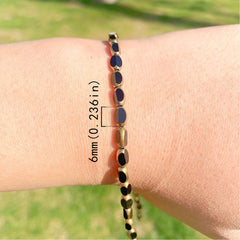 45pcs Crystal Beads Golden Edge Faceted Glass Loose Beads DIY Bracelet