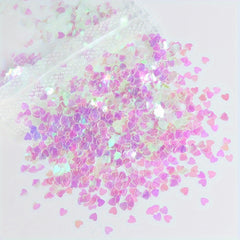 3D Holographic Heart Nail Glitter for Nail Art