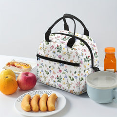 Pastel Flower Insulated Cooler Bag 23x12x20 - Spacious & Portable