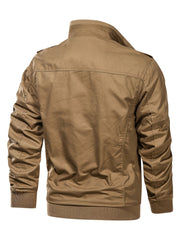 Men's Casual Winter Cotton Military Jackets Outdoor Coat Windproof