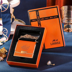 Moisturizing Lip Balm & Matte Lipstick Set in Leather Bag - Festive Gift