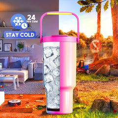 MEOKY 32oz Insulated Travel Mug Leakproof Keeps Drinks Hot 24 Hours & Cold