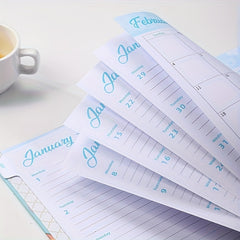 A5 Monthly Planner Jan-Dec Daily & Weekly Agenda