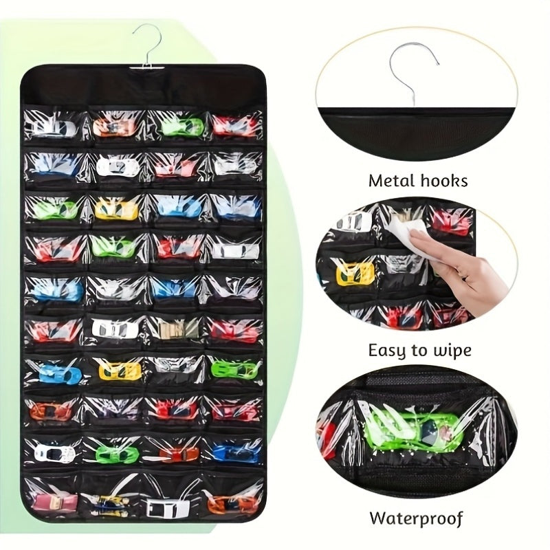 1:64 Scale Car Model Hanging Bag - Dust Proof Organizer & Display Rack