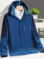 Men's Lightweight Hooded Windbreaker Jacket for Hiking