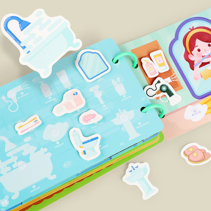 Colorful Busy Book for Hand Skills Development