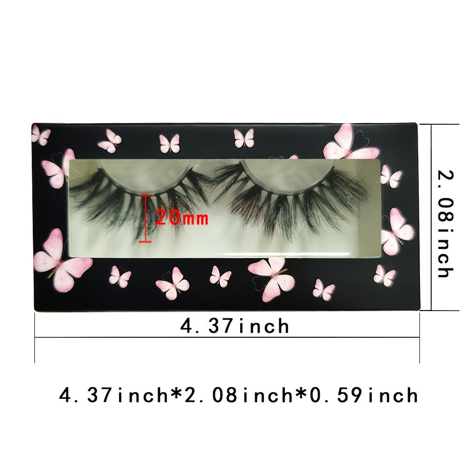 Fluffy 20mm Messy False Eyelashes for Natural Look