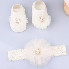 Cute Baby Headband & Socks Set - 2 Pack