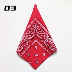 Paisley Print Bandana Vintage Head Scarf Neckerchief Cowboy Cowgirl Head Wrap
