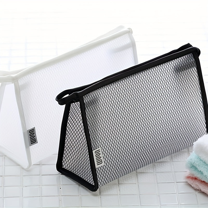 Portable PVC Mesh Toiletry Bag Waterproof Cosmetic Pouch