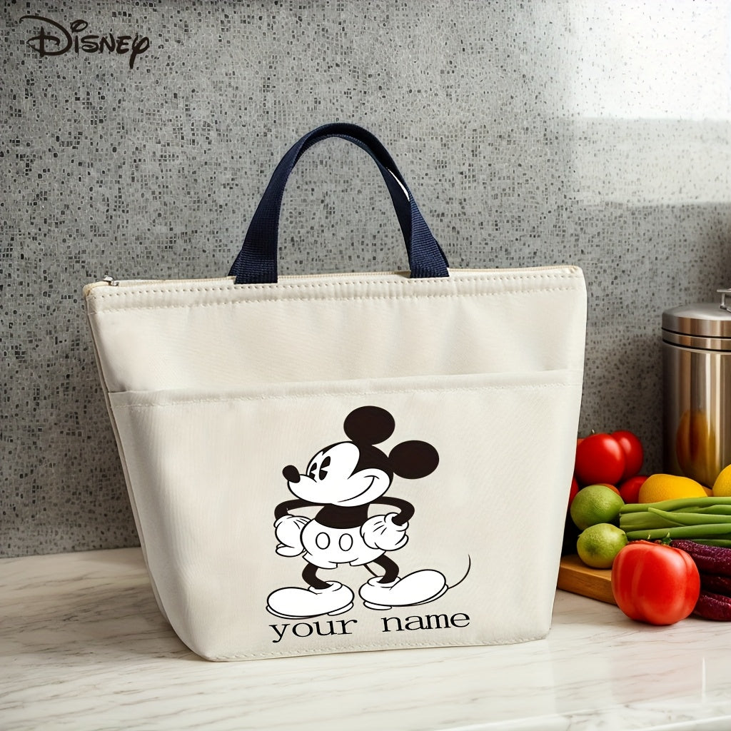 Customized Thermal Bag with Text Mini Cartoon Pattern for Work and Study