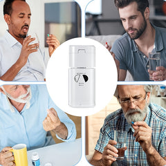 MedCare Portable Pill Cutter & Divider 5 in 1 Medicine Storage Case