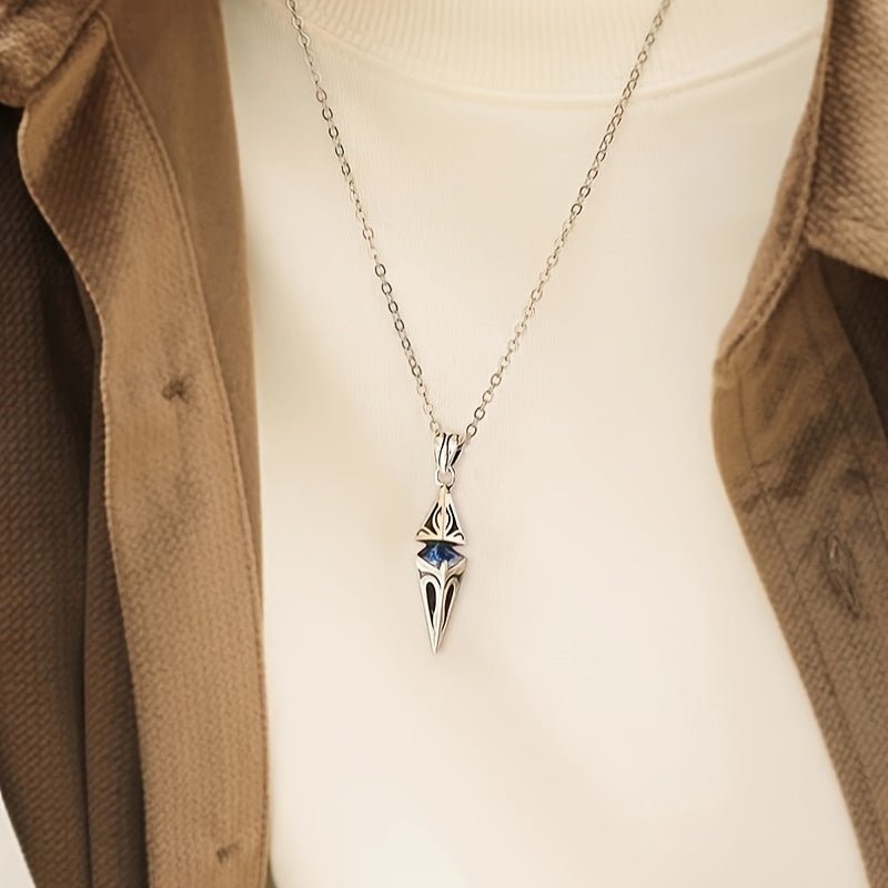 Boho Copper Pendant Necklace Synthetic Gemstone Unisex Hip Hop Street Jewelry