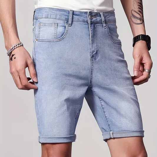 Men's Denim Jeans With Pockets - Summer Outfit
