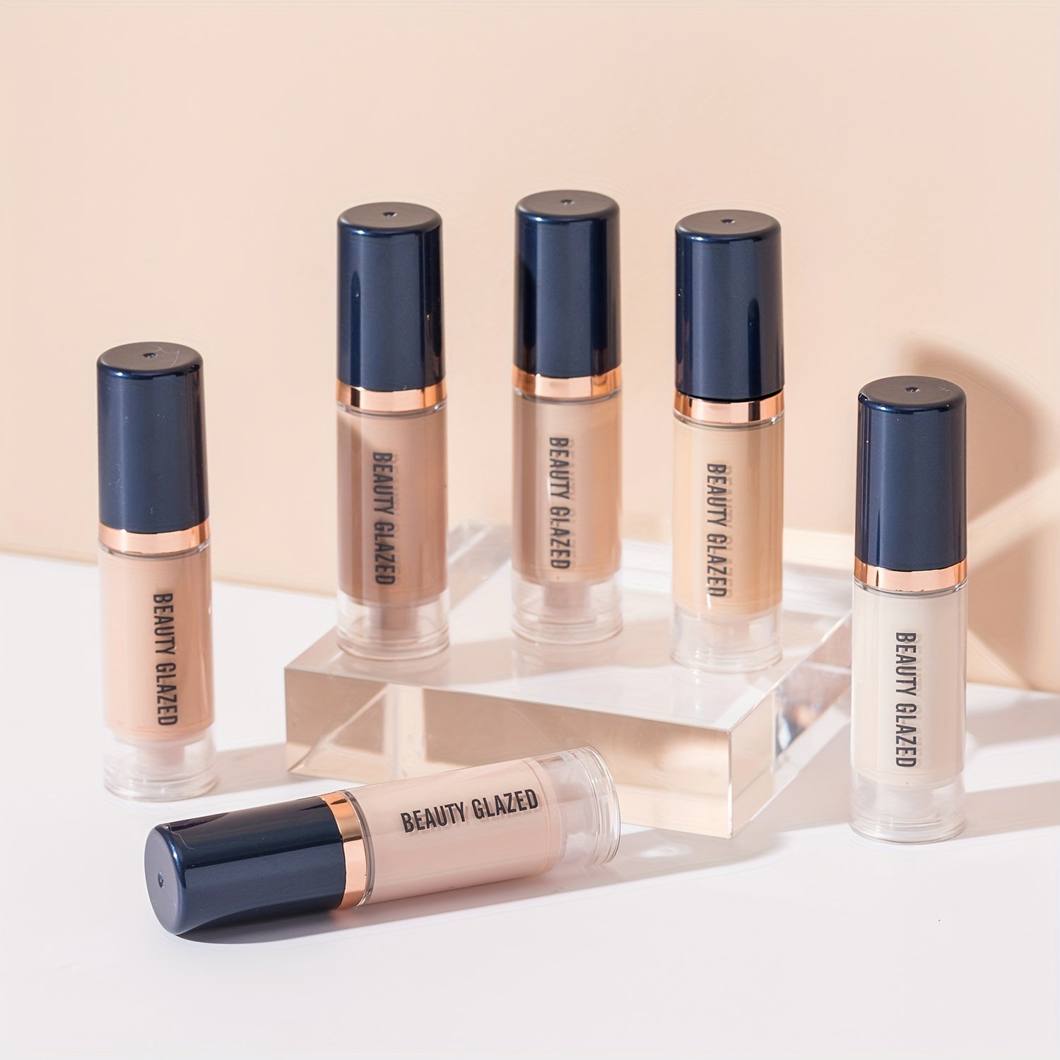 6 Liquid Foundation Anti-aging Full Coverage HD Moisturizing Formula